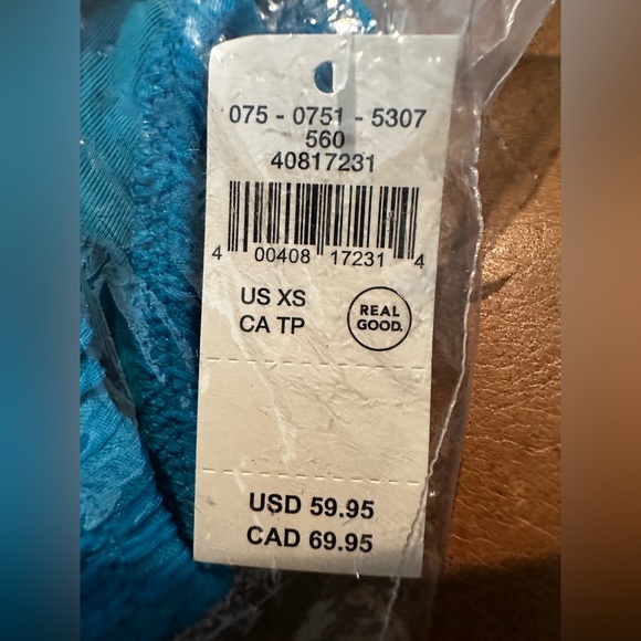 AERIE Crinkle Ring Full Coverage One Piece Swimsuit - Color Coquillo (Blue) - XS - Picture 9 of 10